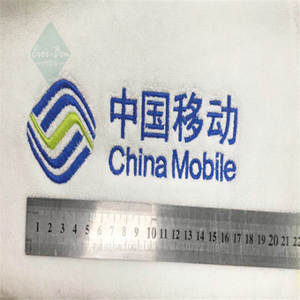 China Cotton Custom Embroidery Logo Towels Gift Factory